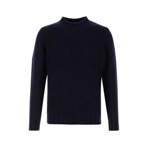 Fedeli Men Navy Blue Cashmere Blend Sweater